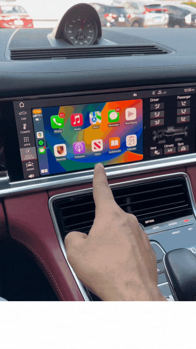 AI mediabox voor Porsche